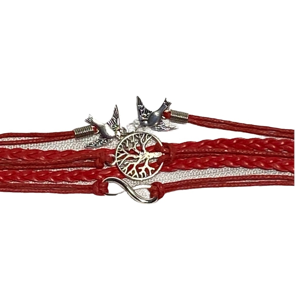 Family Tree Multi Layered Fashion Charm Jewelry